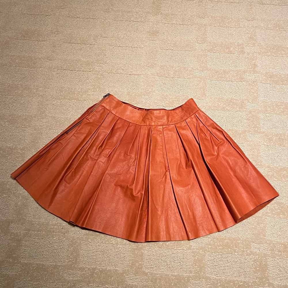 Alice + Olivia Leather Skirt